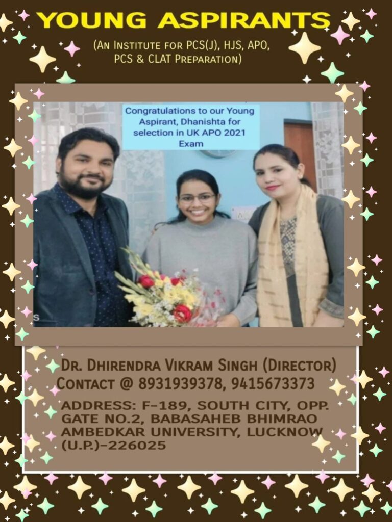 Dhainistha Arya Rank 58 (UK APO -2021)